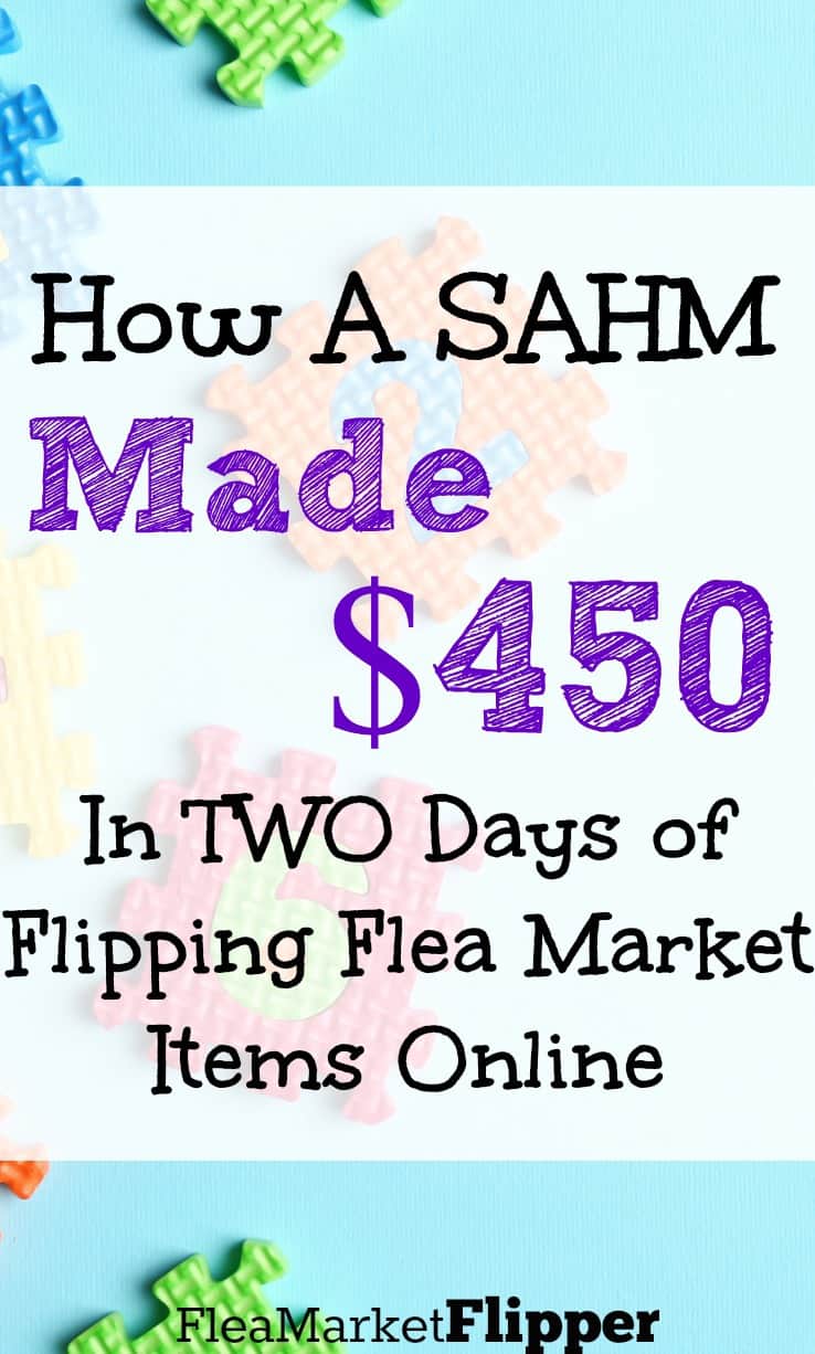 Flipping Flea Market items on ebay is an awesome side hustle for a stay at home moms work!