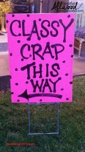 funny yard sale signs