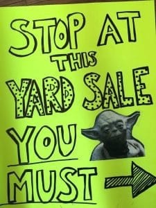 funny yard sale signs