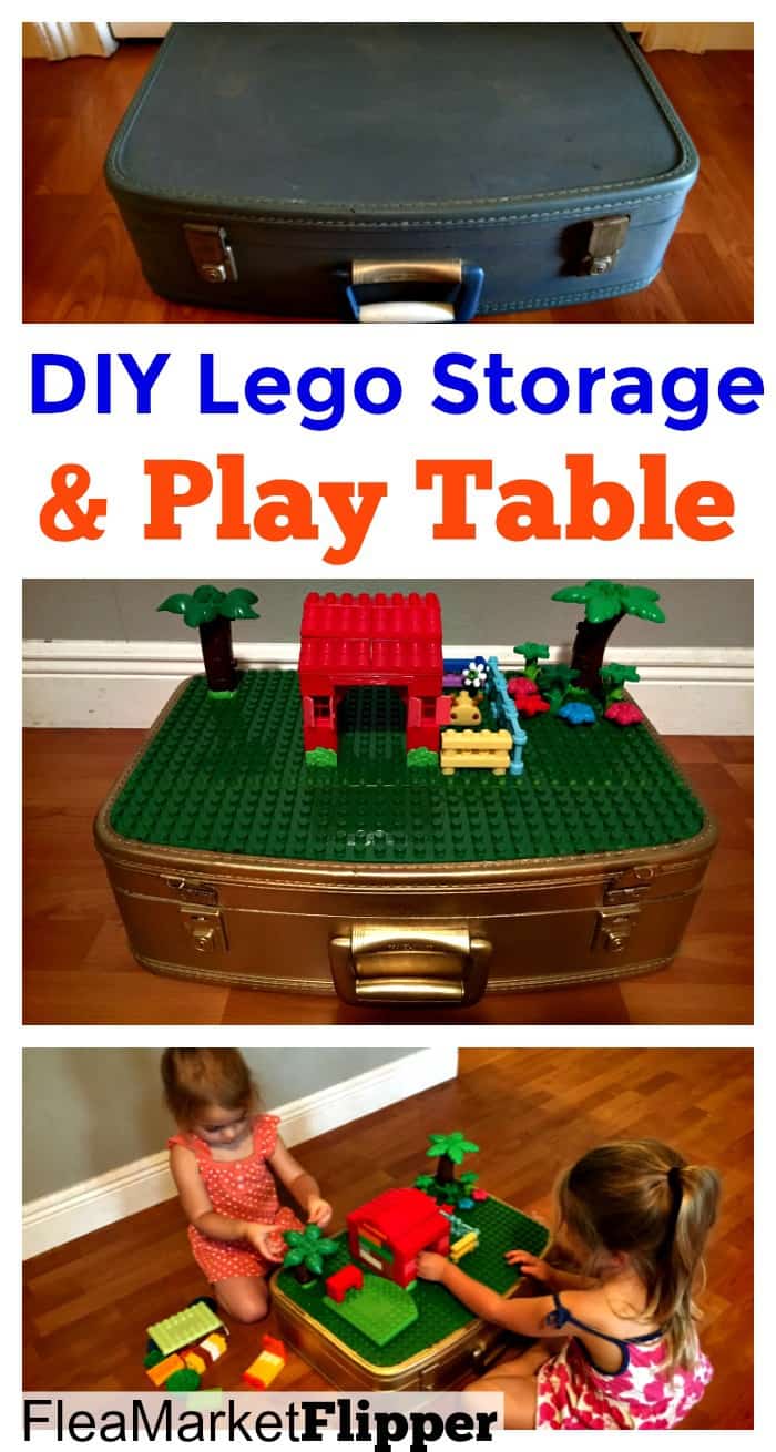 Small lego deals table with storage