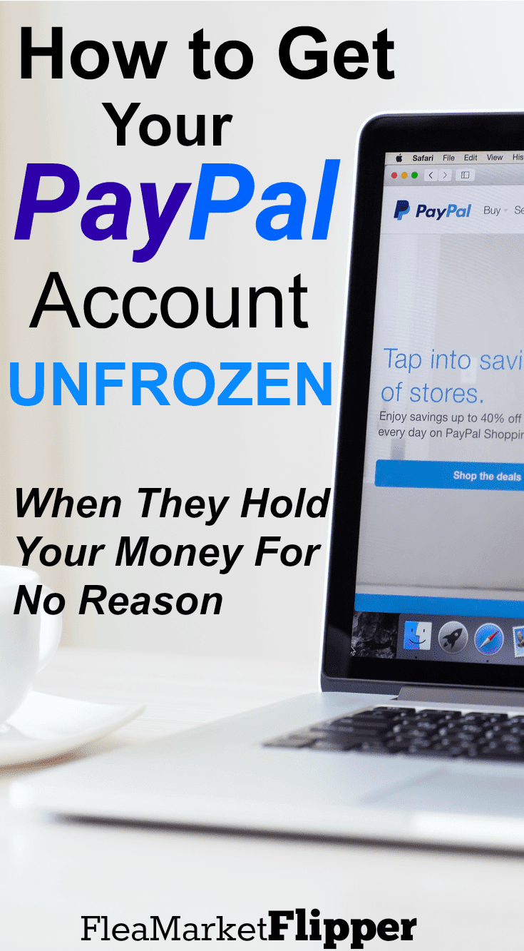 PayPal account frozen