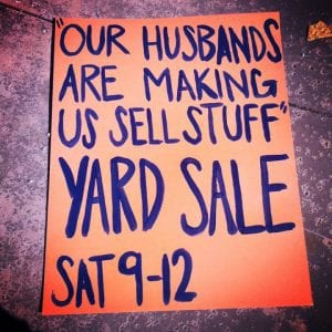 funny yard sale signs