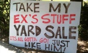 funny yard sale signs