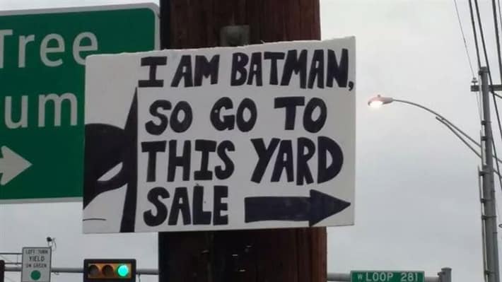 Funny Yard Sale Signs That You Should Use At Your Next Yard Sale