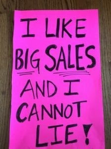 funny yard sale signs