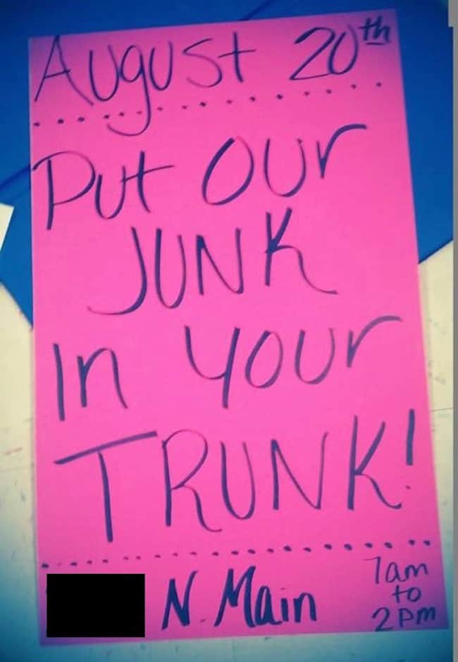 Printable Funny Garage Sale Signs