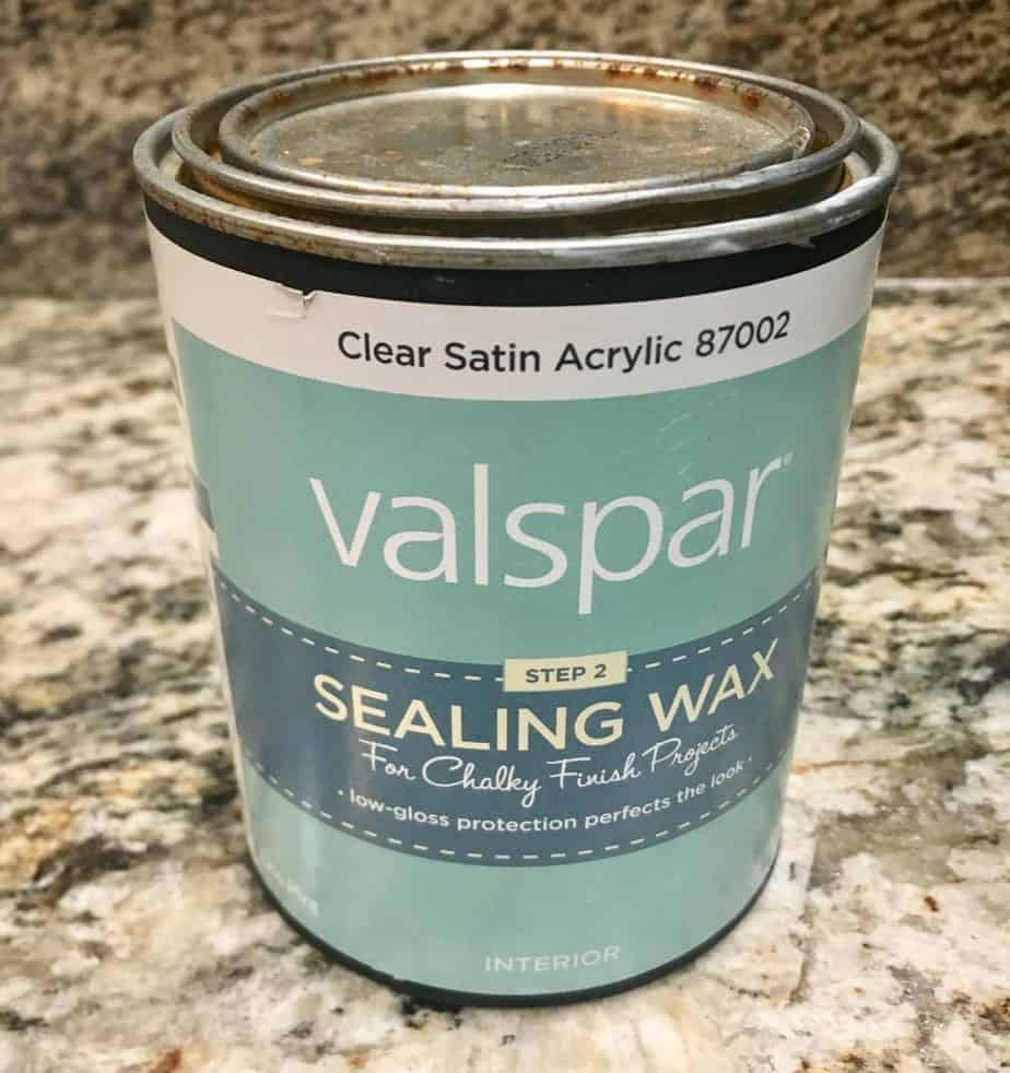 Valspar Chalky Clear Sealing Wax