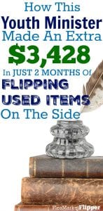 How This Youth Minister Made An Extra $3,428 in Just 2 months of flipping used items on the side! #sideincome #sidehustle #income #makemoney #flippingitems #reseller #ebayseller #reseller #ebay #thrifting #extraincome