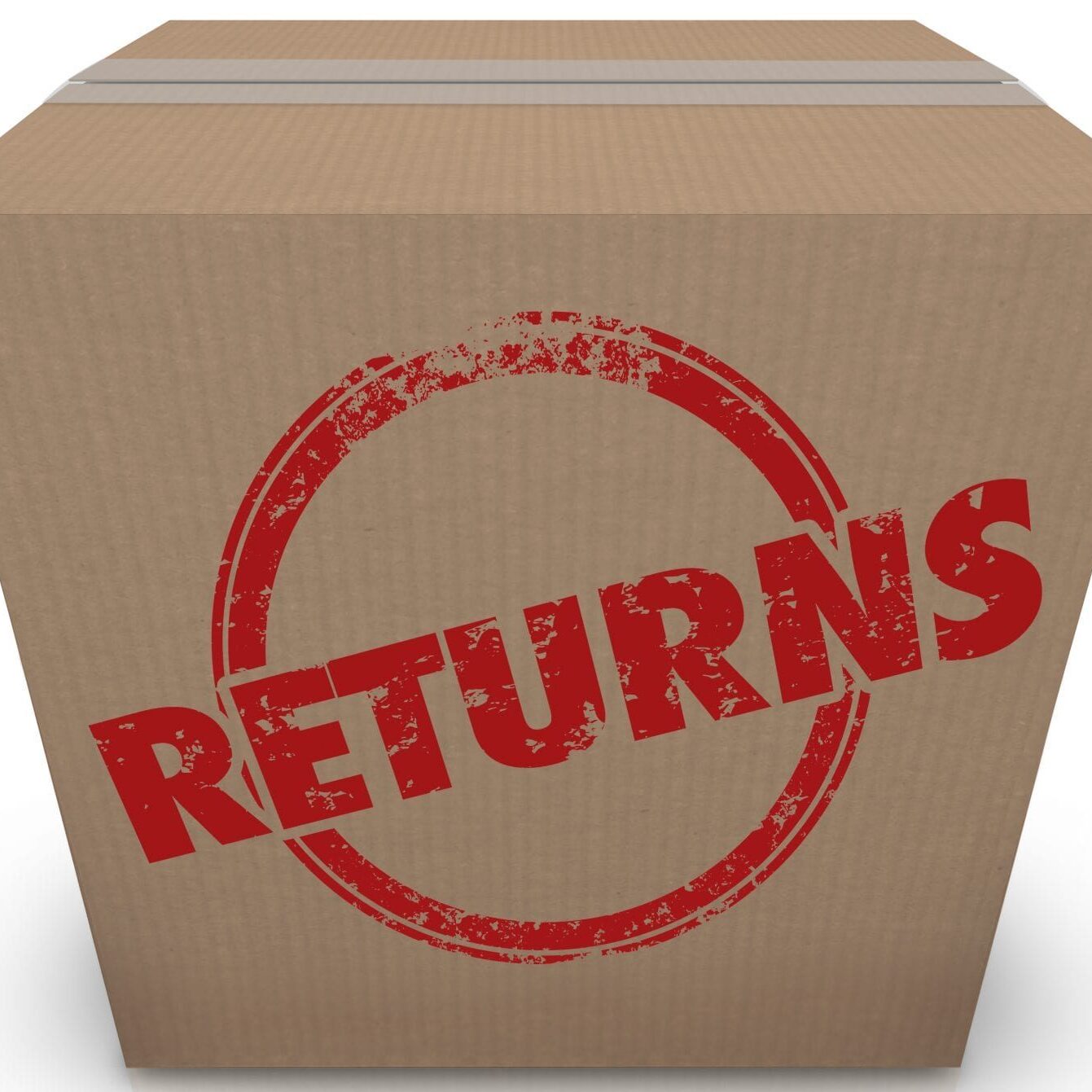 Returns Sending Back Box Package Unwanted Delivery 3d Illustration